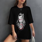 Women's Nezuko Demon Slayer Portrait Anime Oversized T-shirt