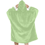 Women's Moss Green Solid Blanket Hoodie