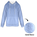Women's Wild Blue Yonder Solid Flannel Hoodie