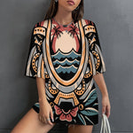 Women's Beach Sunset Acid & Punk Oversized T-shirt