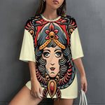 Women's Doll Face Acid & Punk Oversized T-shirt