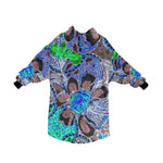 Women's Asian Batik Pattern Abstract Blanket Hoodie
