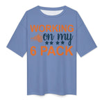 Men's 6 Pack Typography Oversized T-shirt