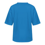 Men's Steel Blue Solid Oversized T-shirt