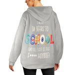 Women's Back to School Abstract Flannel Hoodie