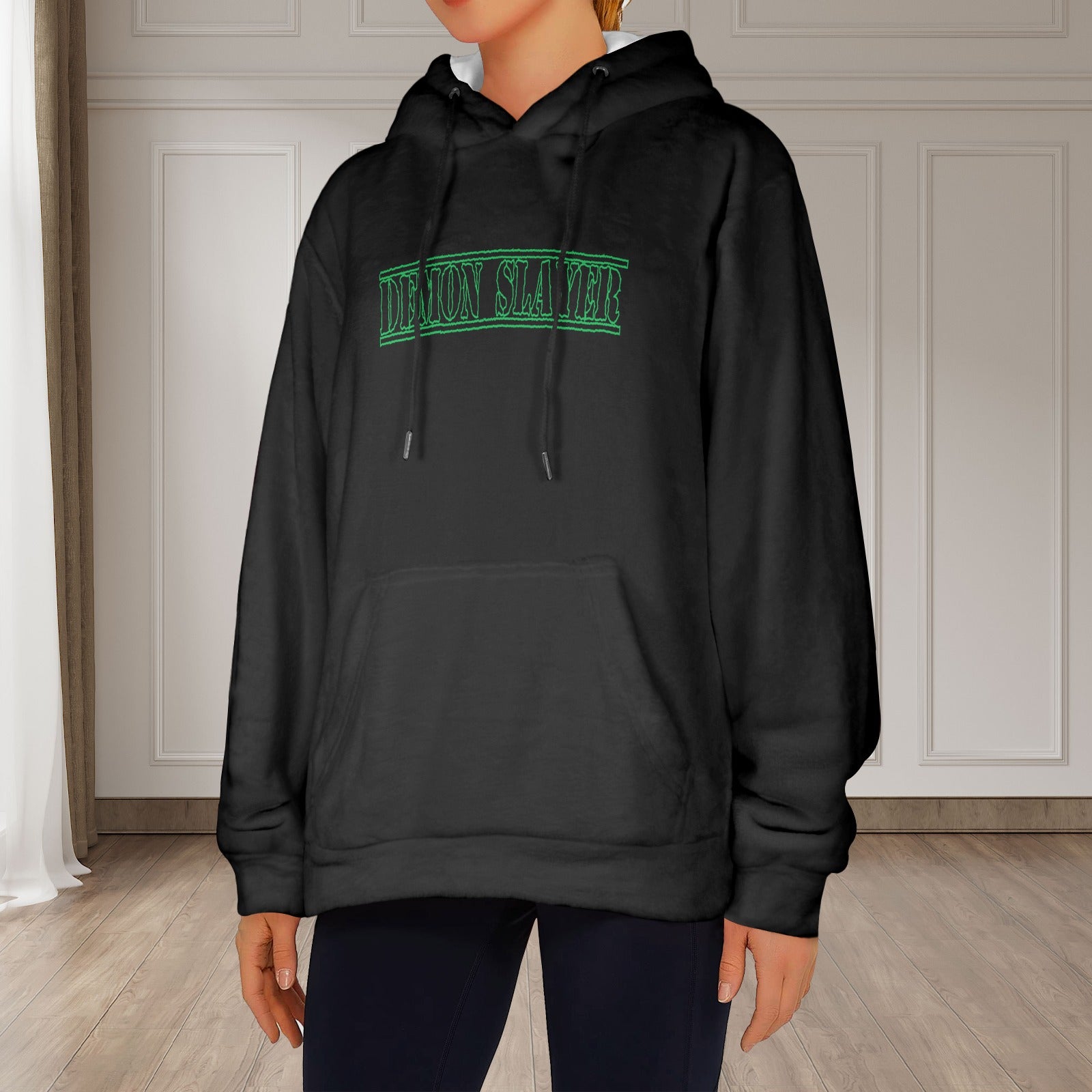 Women's Nezuko Demon Slayer Anime Flannel Hoodie