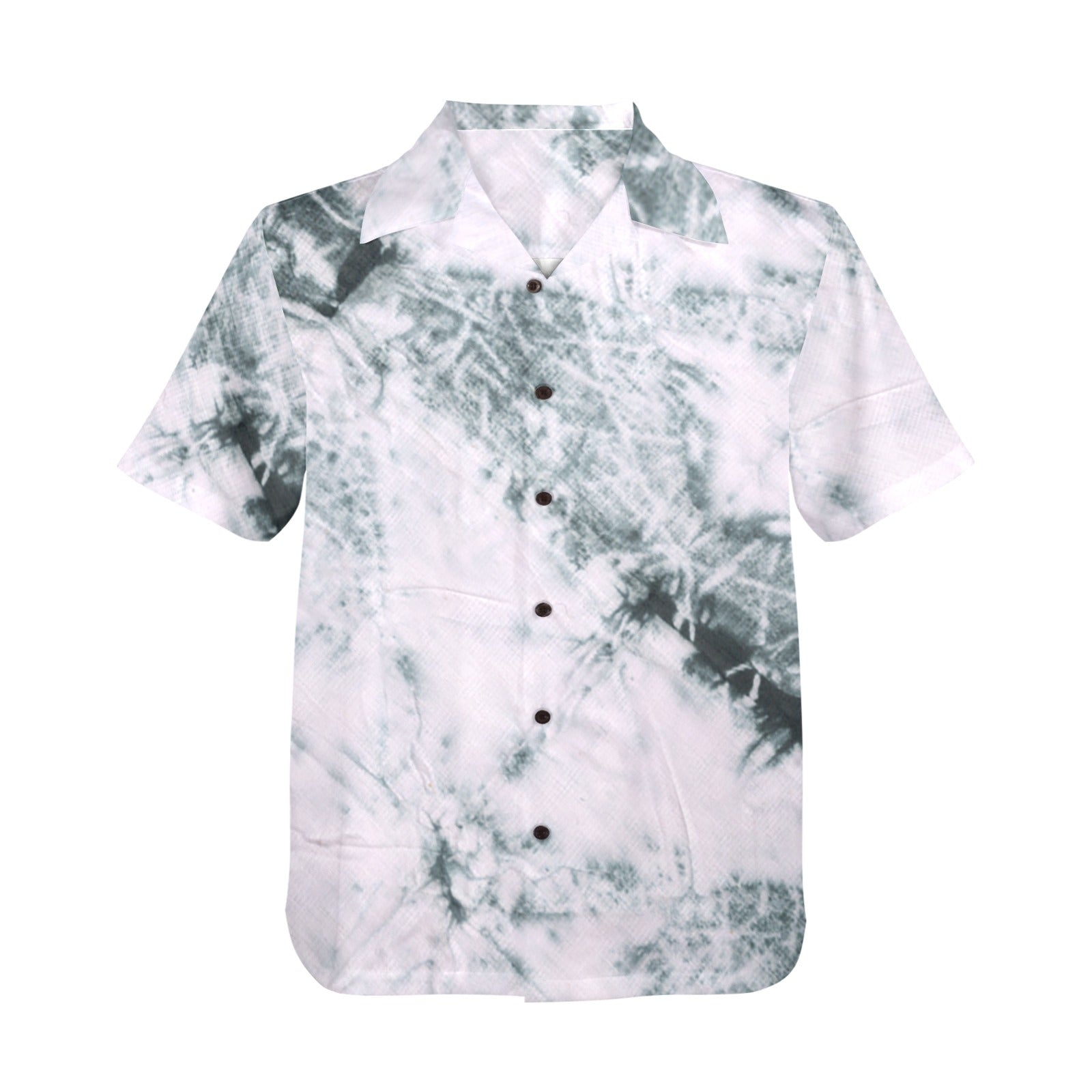 Men's Onyx Tie-Dye Abstract Half Sleeve Shirt
