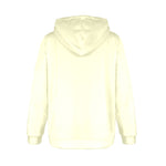 Women's Light Goldenrod Yellow Solid Flannel Hoodie