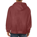 Men's Brown Solid Flannel Hoodie