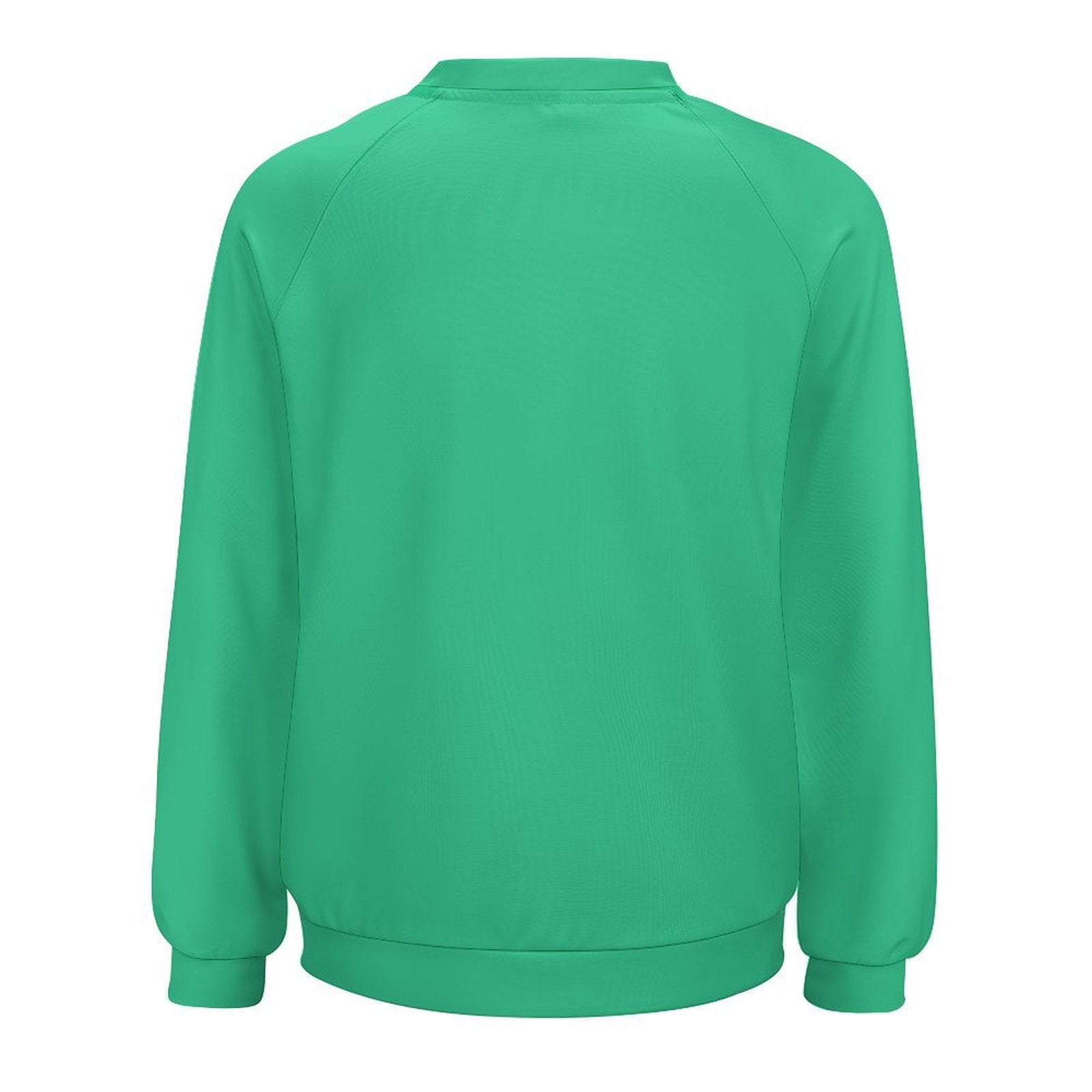 Women's  Mint Green Solid Sweatshirt
