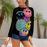 Women's Positive Smileys Abstract Sweatshirt
