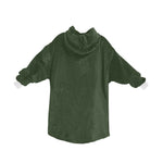 Women's Rifle Green Solid Blanket Hoodie