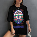 Women's 3rd Eye Perspective Acid & Punk Oversized T-shirt