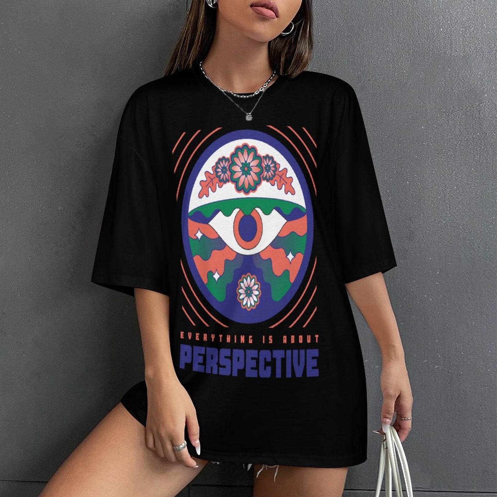Women's 3rd Eye Perspective Acid & Punk Oversized T-shirt