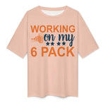 Men's 6 Pack Typography Oversized T-shirt