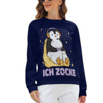 Women's Chilling Penguin Abstract Sweatshirt