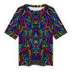Men's Psychedelic Colors Acid & Punk Oversized T-shirt