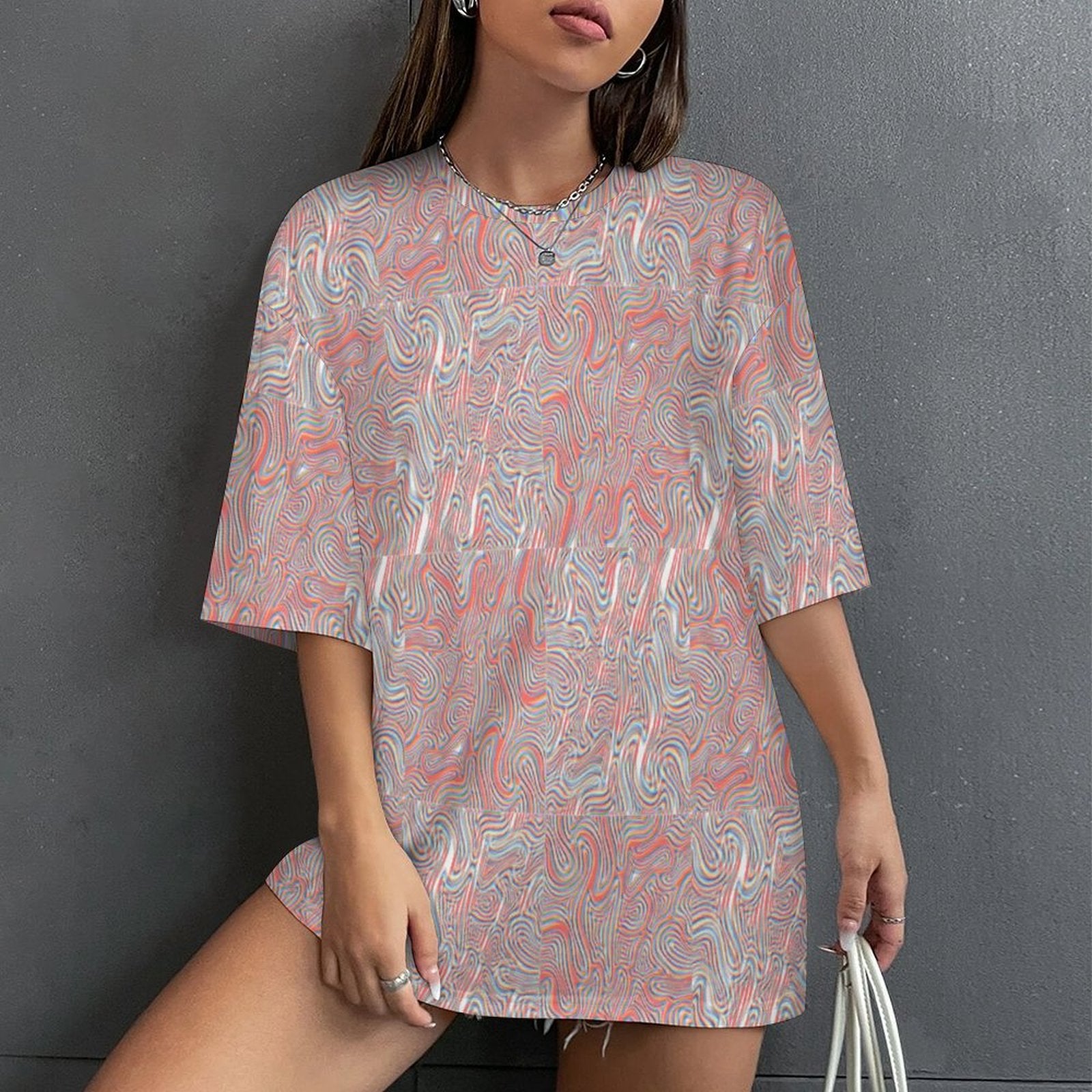 Women's Dark Matter Acid & Punk Oversized T-shirt