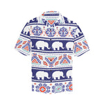 Men's Indian Paisley Pattern Abstract Half Sleeve Shirt