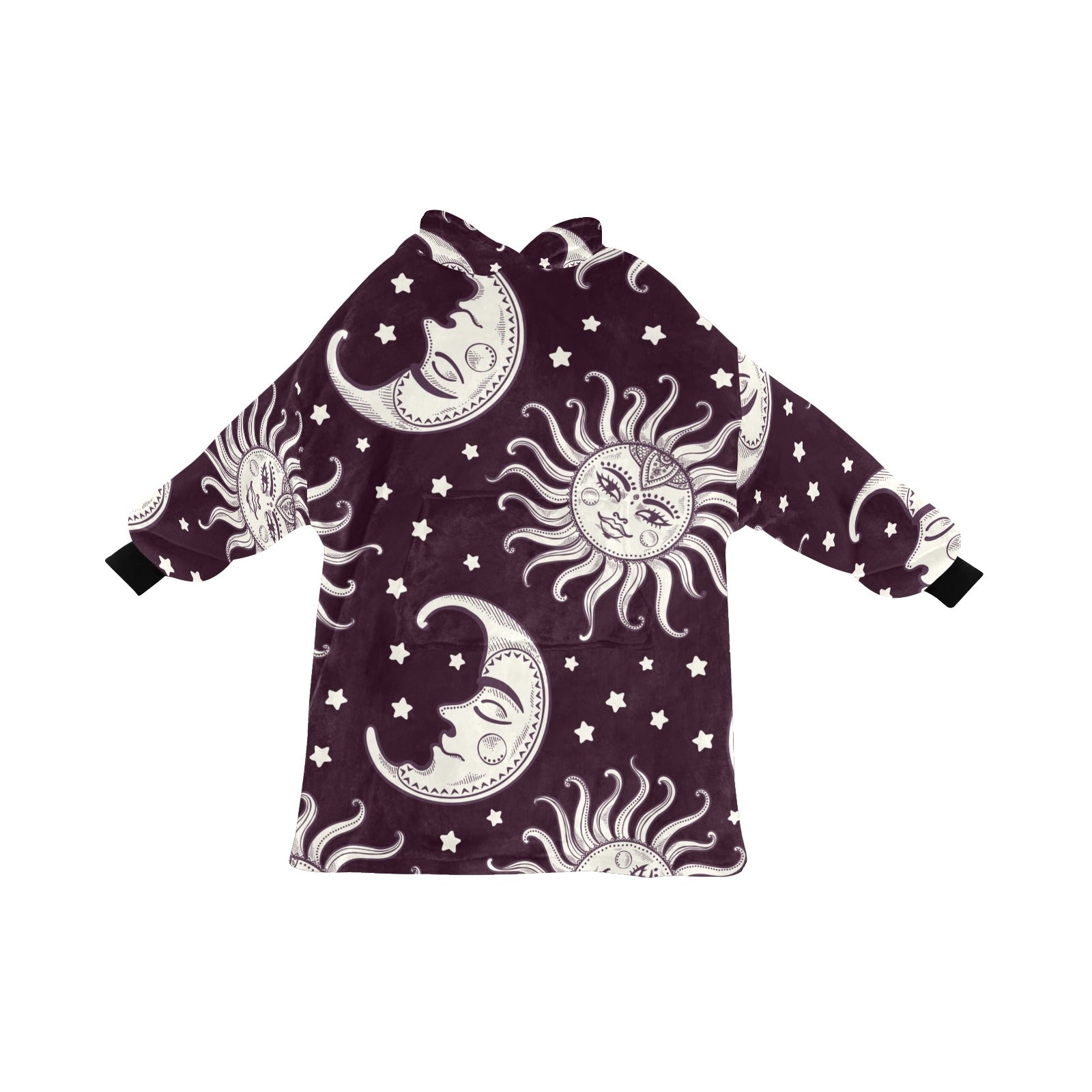 Men's Sun and Moon Abstract Blanket Hoodie