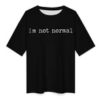 Women's Normal Typography Oversized T-shirt