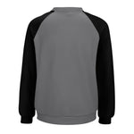 Women's Dim Grey & Black Solid Sweatshirt