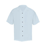 Men's Alice Blue Solid Half Sleeve Shirt