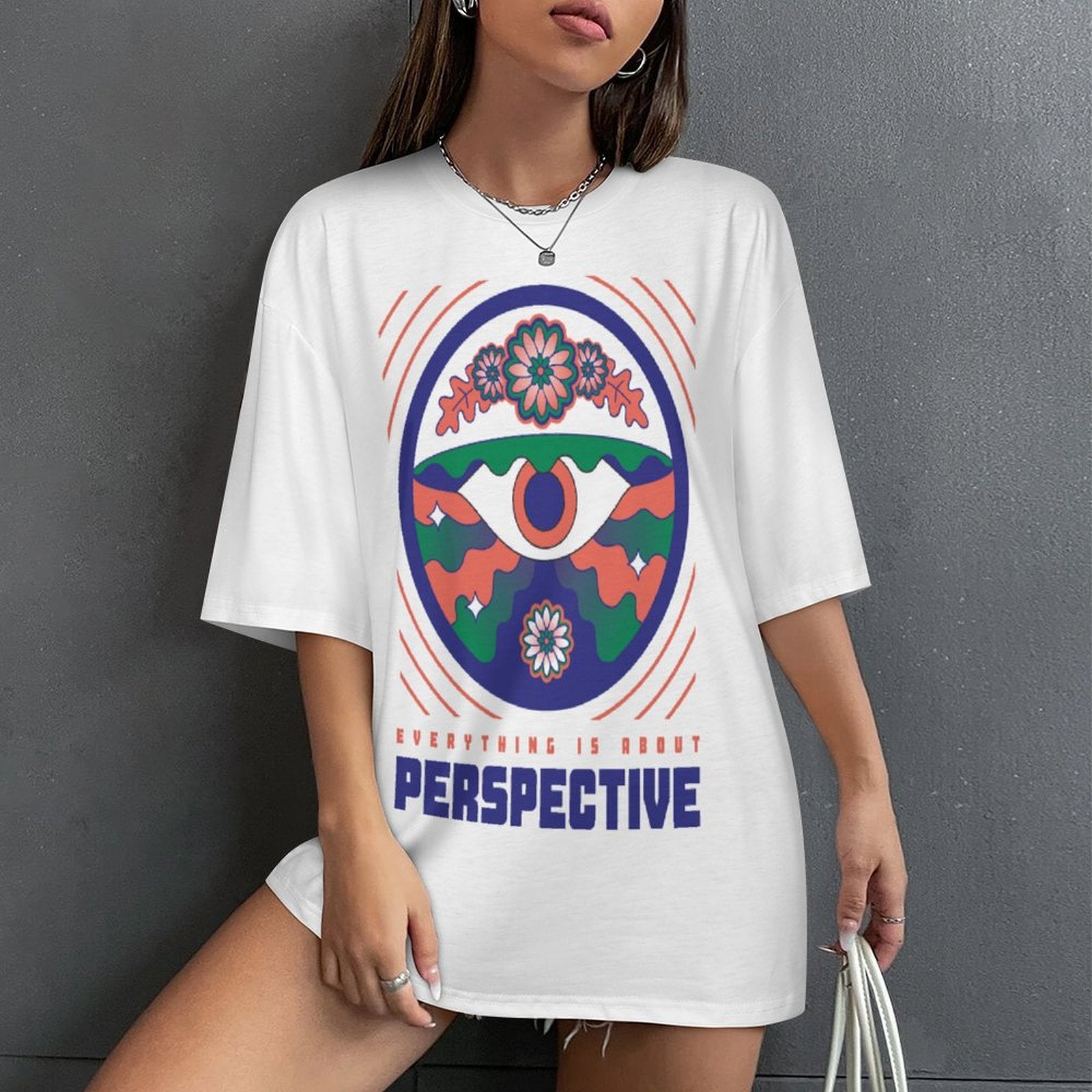 Women's 3rd Eye Perspective Acid & Punk Oversized T-shirt
