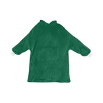 Men's Bottle Green Solid Blanket Hoodie
