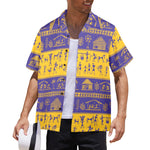 Men's Indian Varli Pattern Abstract Half Sleeve Shirt