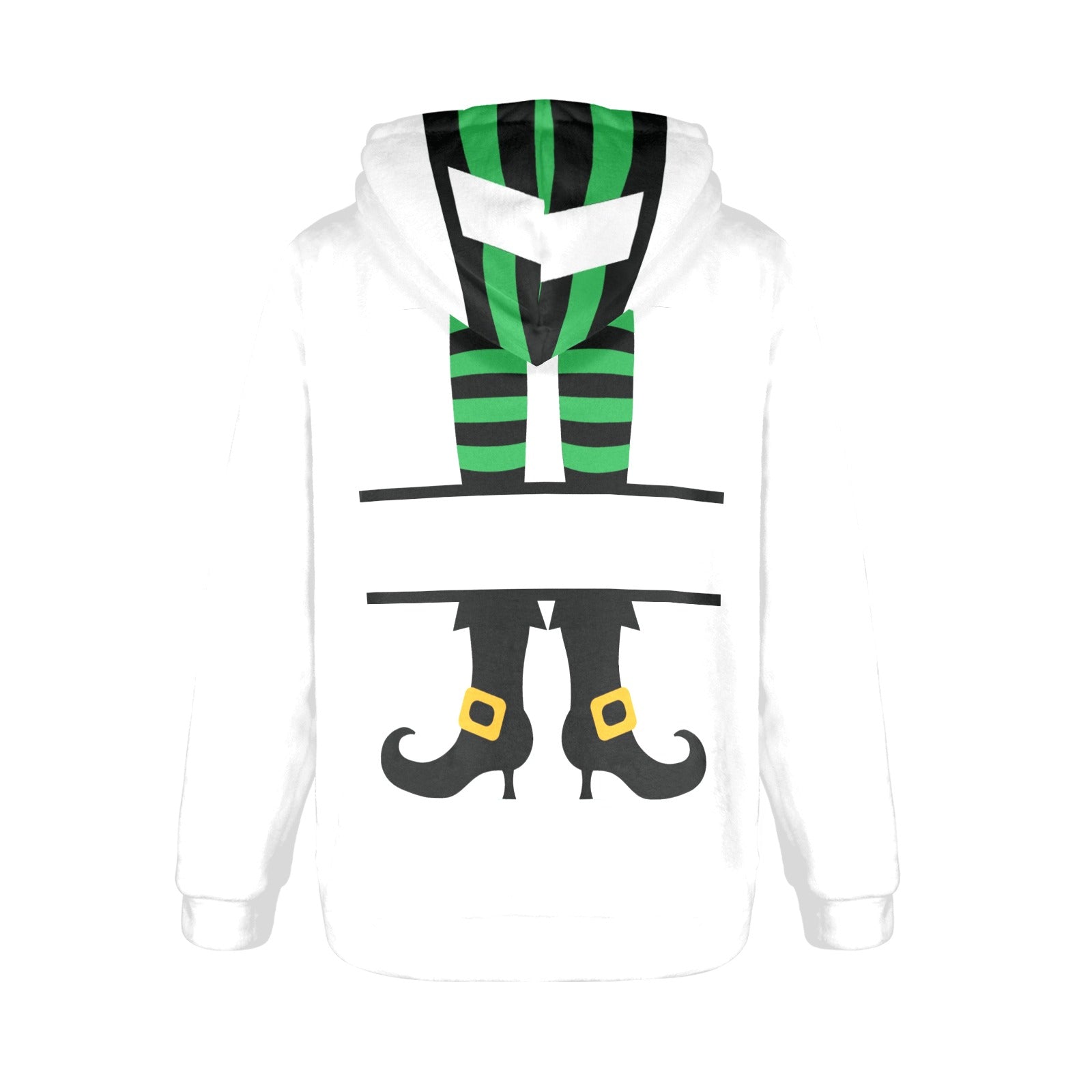 Women's Witch Legs Abstract Flannel Hoodie