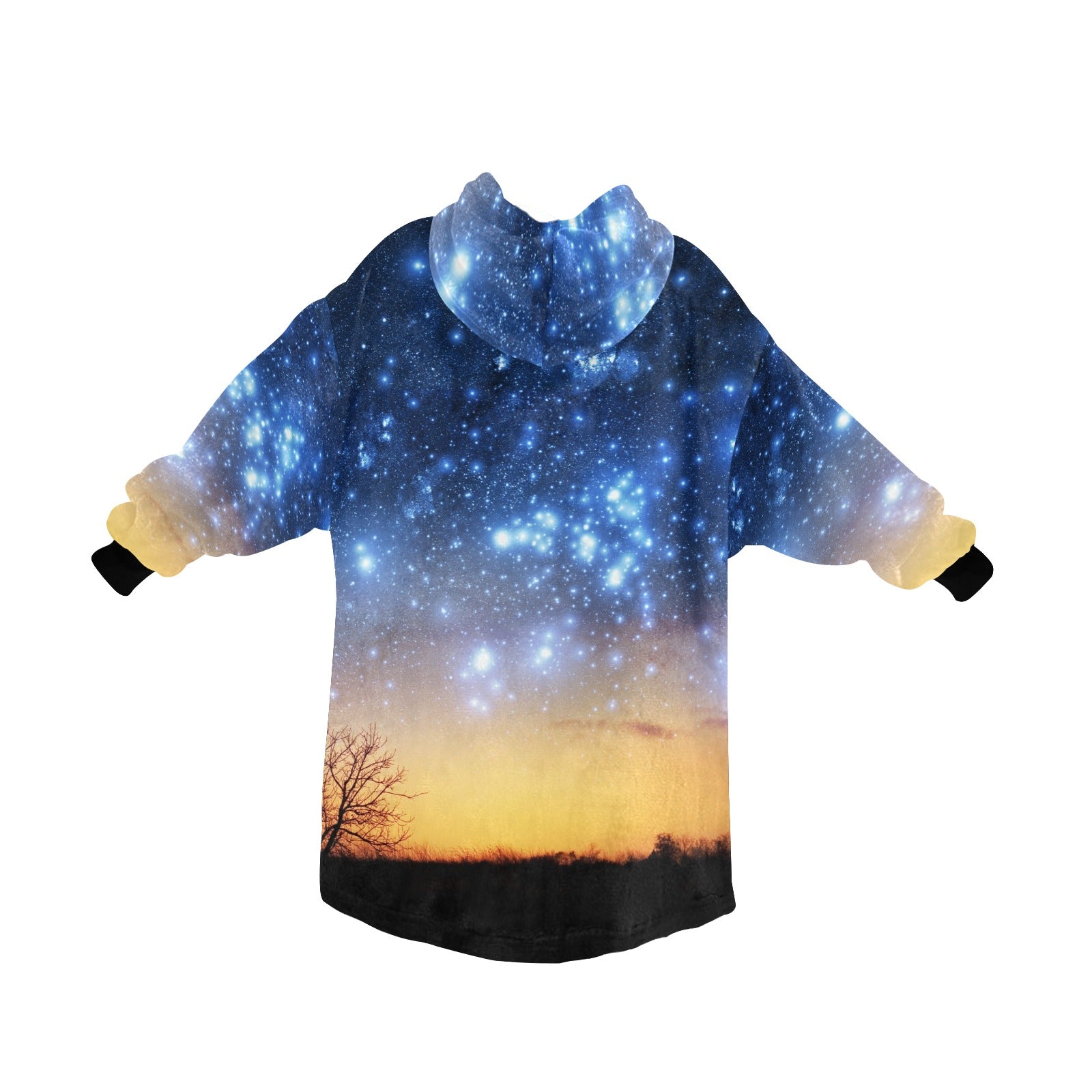 Women's Starry Nebula Abstract Blanket Hoodie