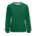 Women's Bottle Green Solid Sweatshirt