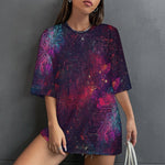 Women's Psychedelic Cosmic Acid & Punk Oversized T-shirt