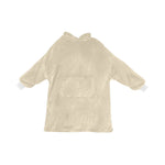 Men's Cream Yellow Solid Blanket Hoodie