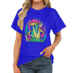 Women's Funky Mushroom Colony Acid & Punk Classic Fit T-shirt