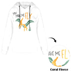 Women's You make my fly Abstract Flannel Hoodie