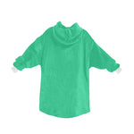 Men's Medium Spring Green Solid Blanket Hoodie