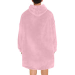 Men's Pale Chestnut Pink Solid Blanket Hoodie