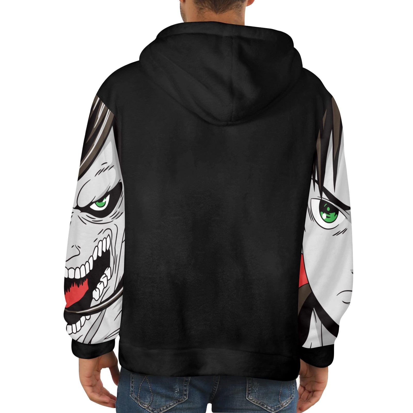 Men's Attack on Titan Anime Flannel Hoodie