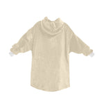 Women's Almond Solid Blanket Hoodie