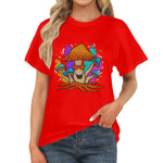 Women's Happy Mushroom Acid & Punk Classic Fit T-shirt
