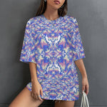 Women's Psychedelic Kaleidoscopic Acid & Punk Oversized T-shirt