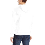 Men's White Solid Classic Hoodie