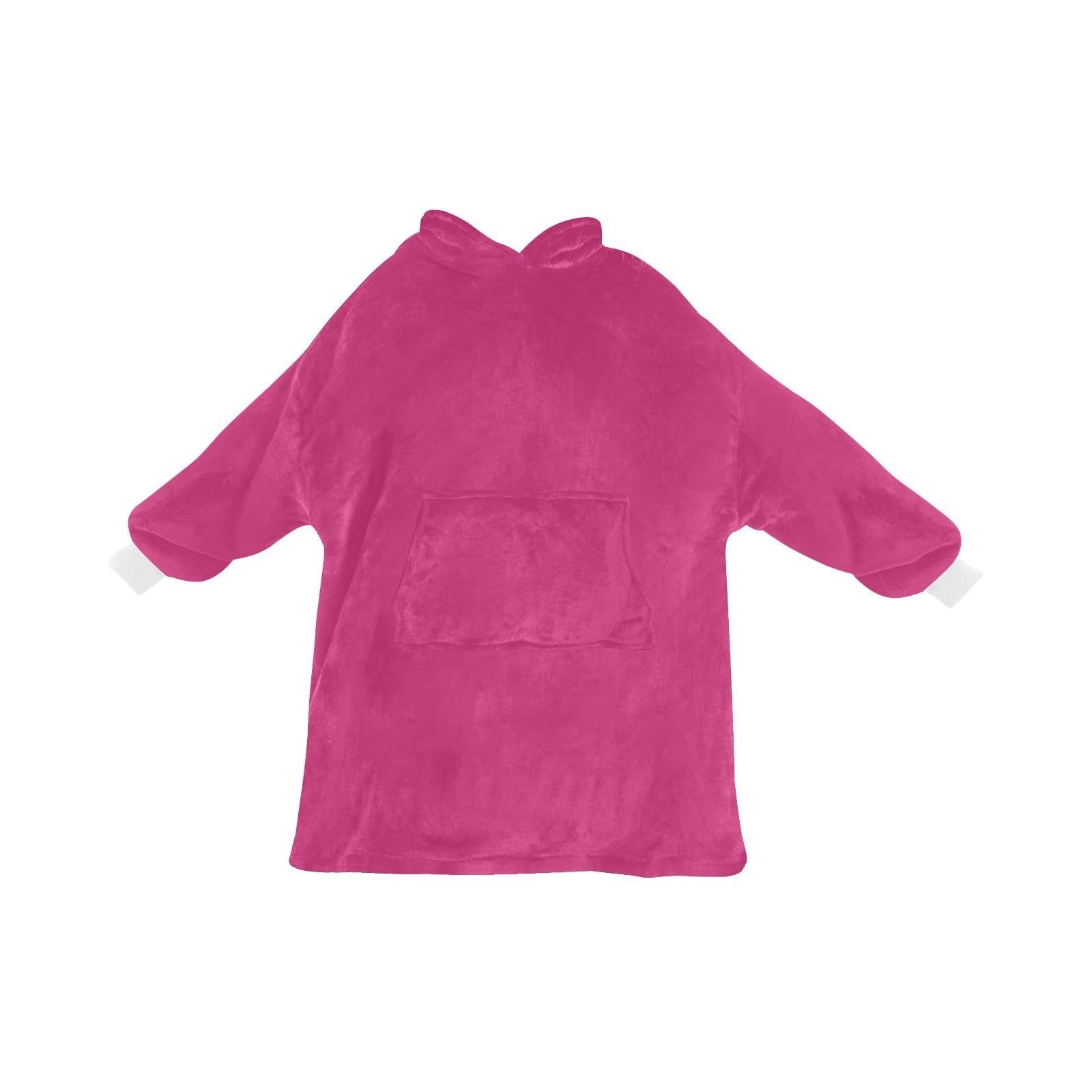 Men's Raspberry Rose Solid Blanket Hoodie