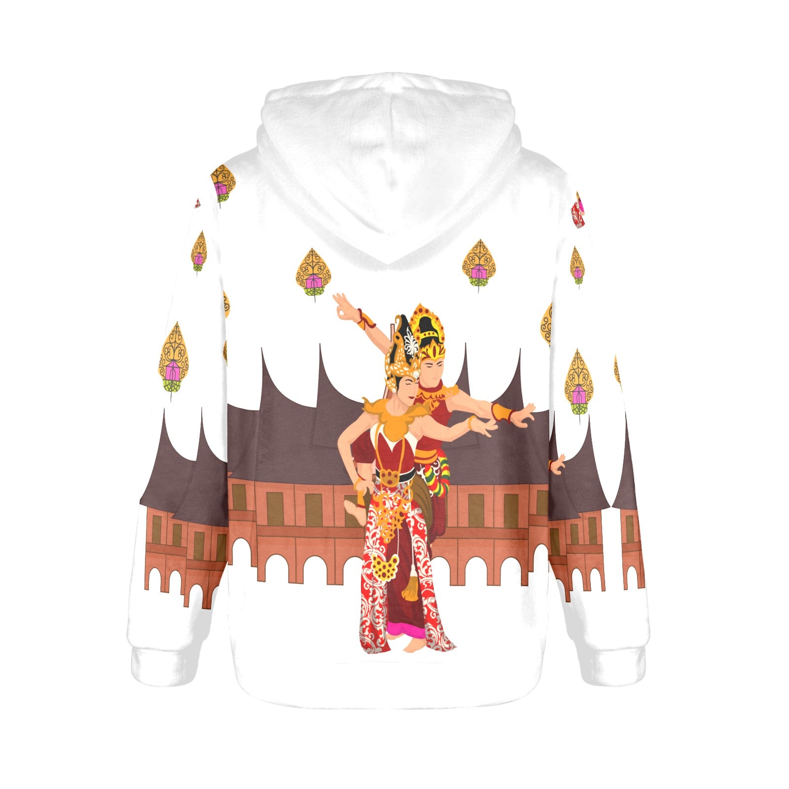 Women's Nritya Abstract Flannel Hoodie