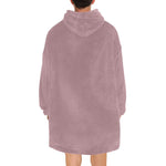 Men's Rosy Brown Solid Blanket Hoodie