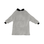 Women's Light Grey Solid Blanket Hoodie