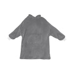 Men's Dim Grey Solid Blanket Hoodie