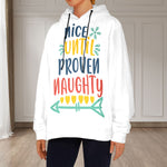 Women's Nice Person Abstract Flannel Hoodie